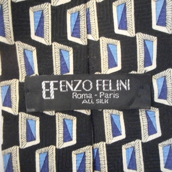 Efenzo Felini Rome Paris All Silk Men's tie - Picture 4 of 6